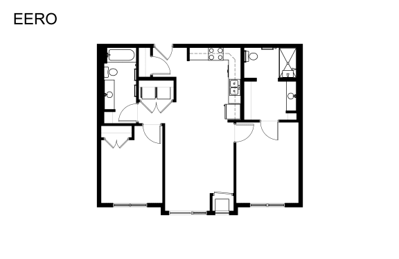 Floor Plan  the floor plan of the eero apartments