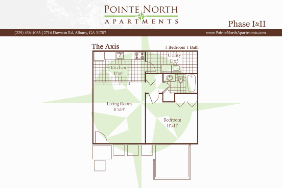Floor Plan  Phase 1: 1 bedroom 1 bath