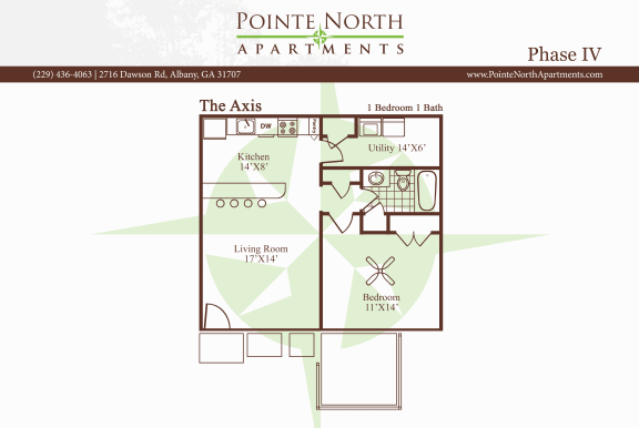 Floor Plan  Phase 4: 1 bed 1 bath