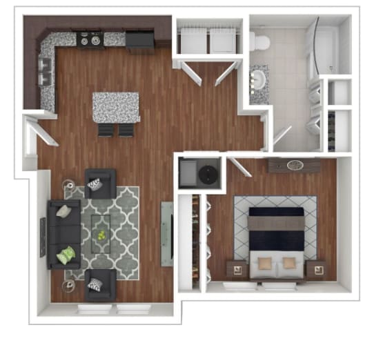 Floor Plan  a floor plan image of the cortona apartment homes in cortona, ca