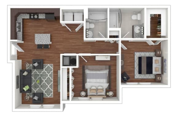 Floor Plan  a floor plan of the acadia