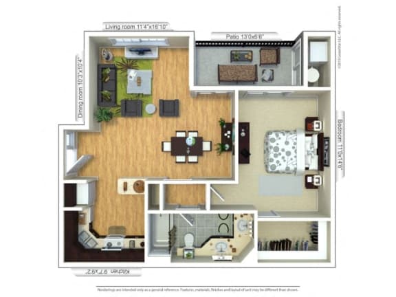 Floor Plan  albaredo 1b1b at The Atlantic Preserve, Florida