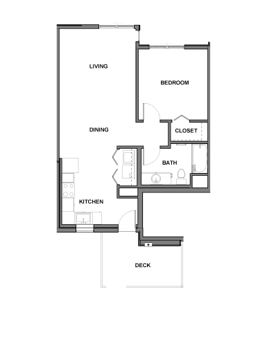 Floor Plan  1 bedroom floorplan