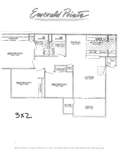 Floor Plan  3 bedroom floorplan