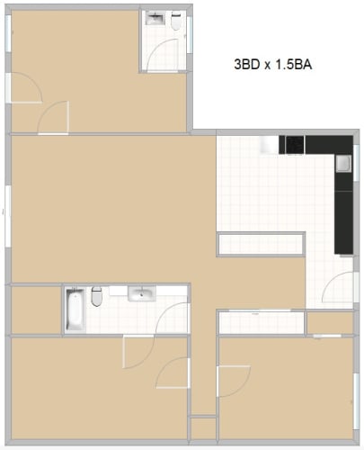 Floor Plan  3 bedroom floorplan