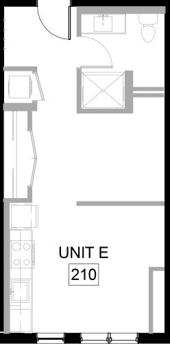 Floor Plan  floor plan of a gym with weights and a table
