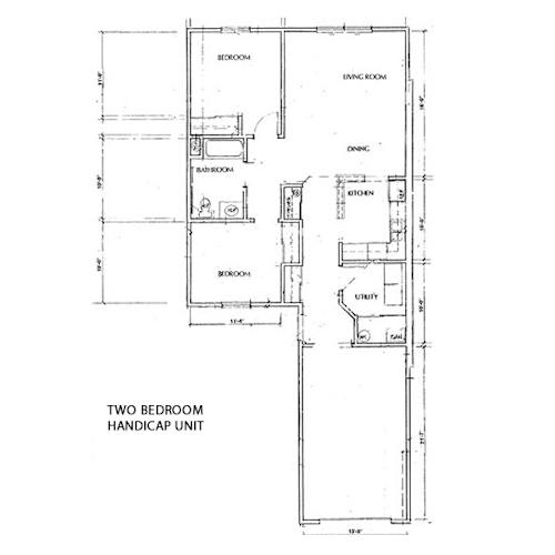 Floor Plan  2 Bedroom | 1 Bath