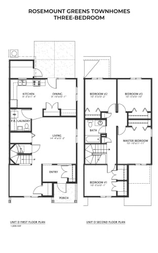 Floor Plan  3 Bedroom | 2 Bath