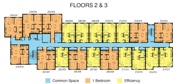 Floor Plan  a floor plan of a building with floors 2  3