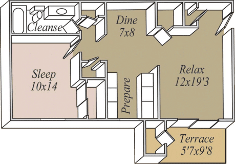 Floor Plan  Birdcage Village - Pelican floorplan