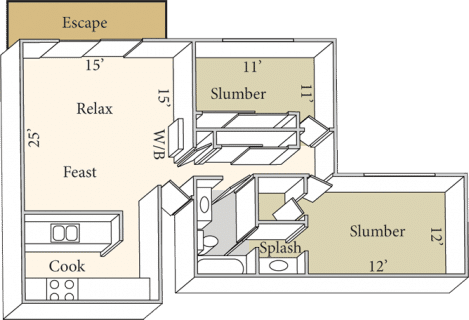Floor Plan  Huntington Lake Floorplan
