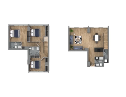 Floor Plan  a floor plan of a house with