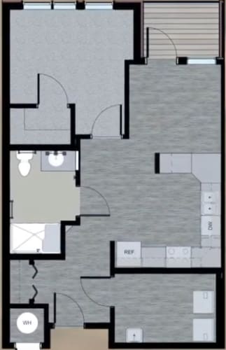 Floor Plan  One Bedroom