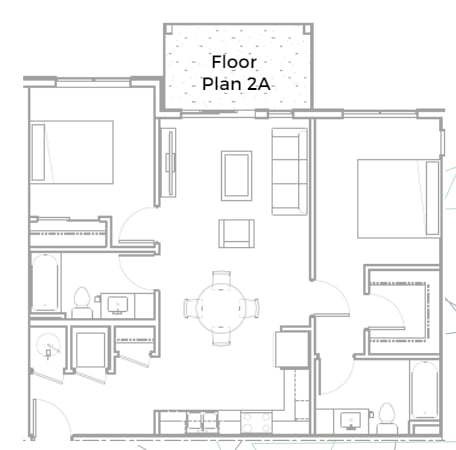 Floor Plan  a floor plan of a living room with a bedroom and a dining room