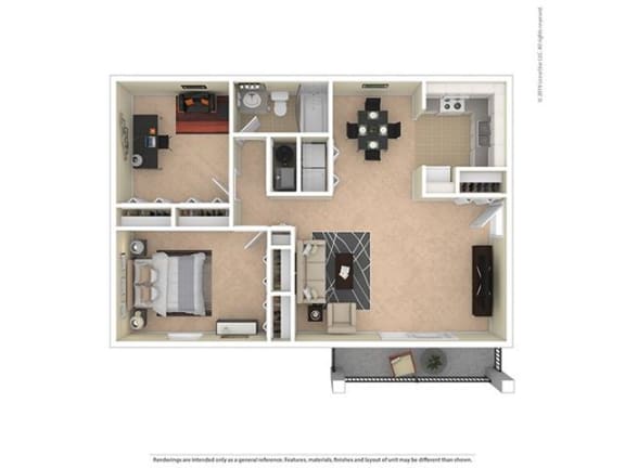 Floor Plan  1 BEDROOM 1 BATHROOM