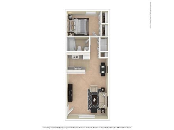 Floor Plan  1 BEDROOM 1 BATHROOM MEDIUM