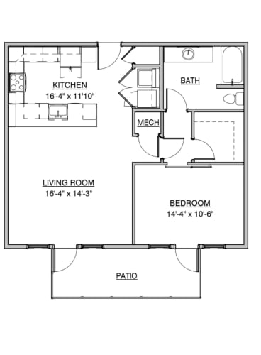 Floor Plan  a floor plan of a house