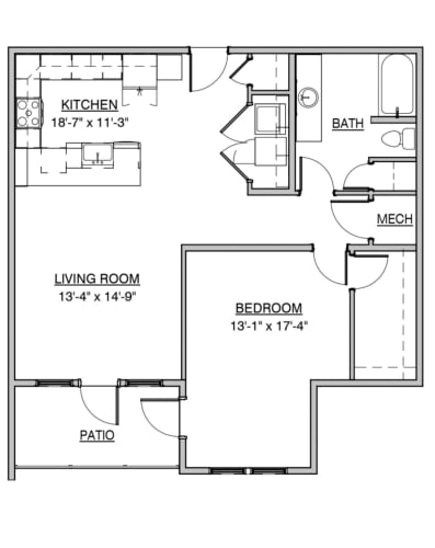 Floor Plan  a floor plan of a house