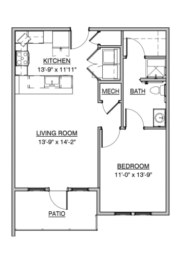 Floor Plan  a floor plan of a house