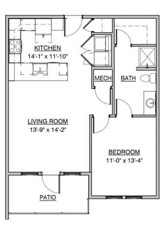 Floor Plan  a floor plan of a house