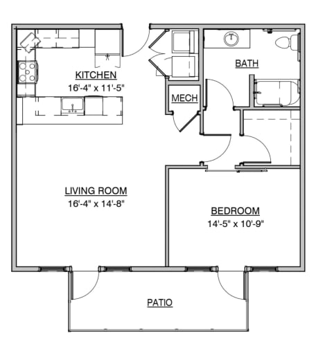 Floor Plans of Topside 333 in Louisville, TN