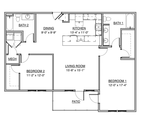 Floor Plan  a floor plan of a home