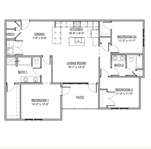 Floor Plan  a floor plan of a home