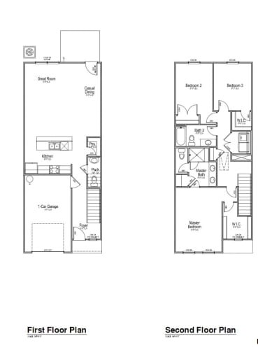 Floor Plan  the floor plans for the first and second floors of the house