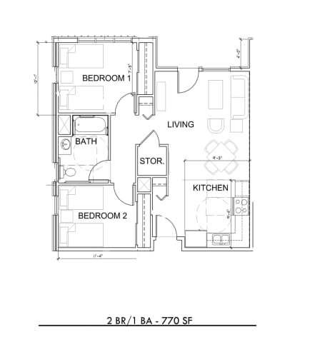 Floor Plan  a floor plan of a house with bedrooms and a bathroom