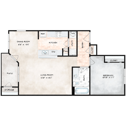 Floor Plan  the loft floor plan  460 sq ft