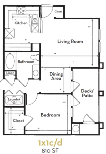 Floor Plan  1X1  TYANA
