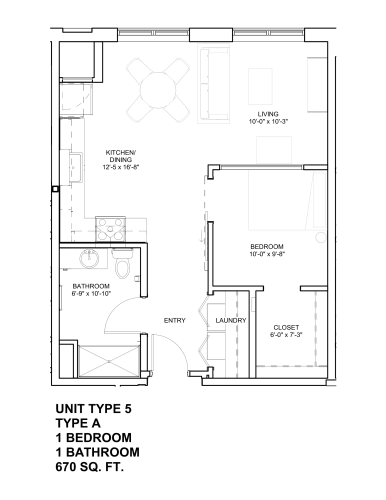 Floor Plan  1 Bed