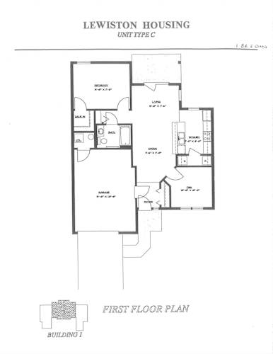 Floor Plan  GV 1-BRwDen