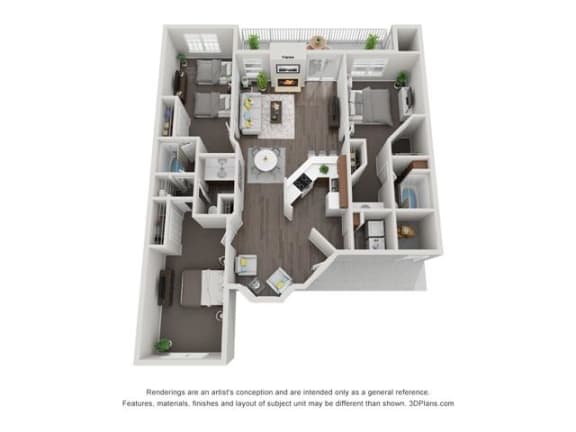 Floor Plan  3 bedroom, 2 Bathroom