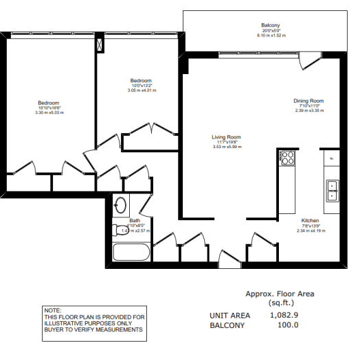 Floor Plan  a floor plan of a house with a bedroom and a living room