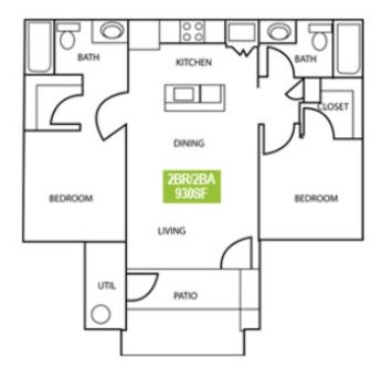 Floor Plan  2x2