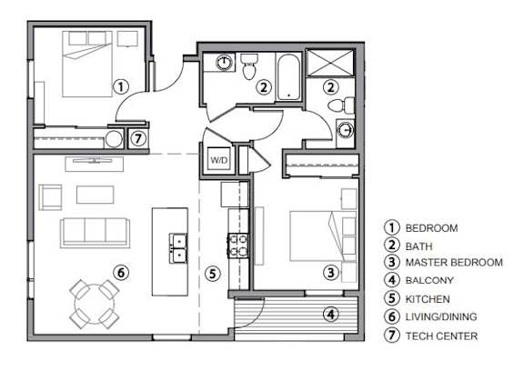 Floor Plan  a floor plan of a house