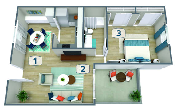 Floor Plan  a floor plan of a house with numbers on it