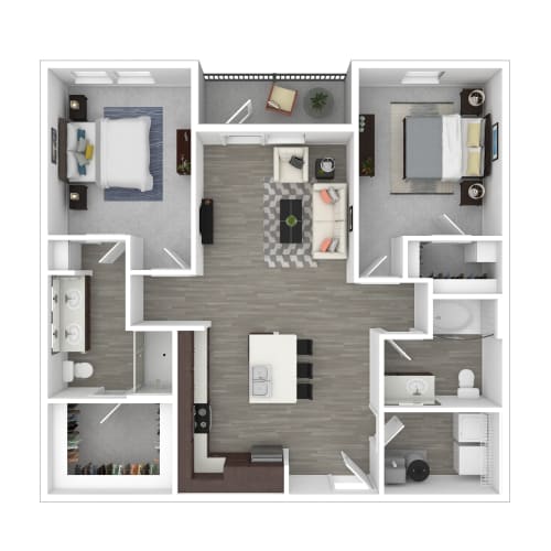Floor Plan  2 bedroom floor plan furnished azalea bay apartments