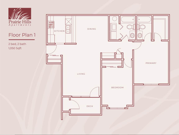 Floor Plan  a floor plan of prairie hills apartments