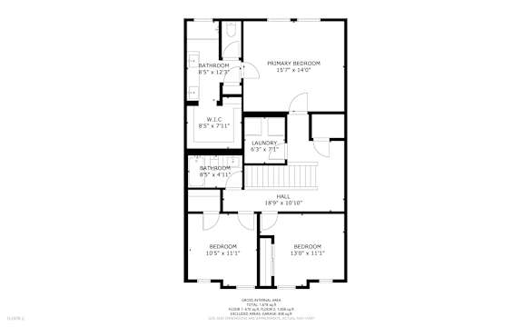 Floor Plan  3/2.5 1678 sqft