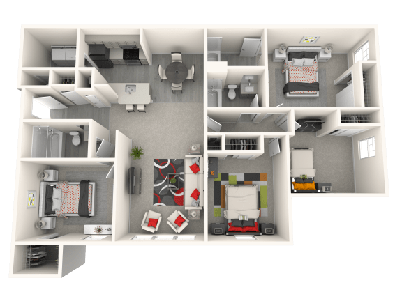 Floor Plan  bedroom floor plan an image of the retreat at thousand oaks apartments in cupertino ca