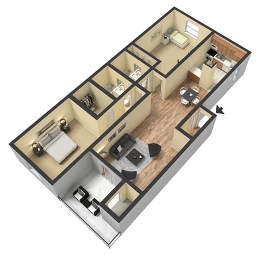 Floor Plans of Reserve at Midtown in Tallahassee, FL