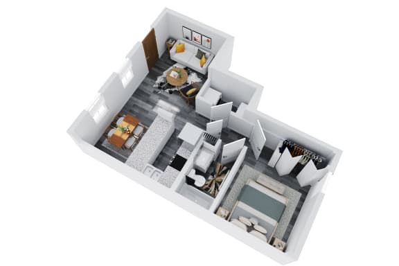 Floor Plan  bedroom floor plans at the central apartments near downtown minneapolis mn 55408