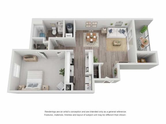 Floor Plan  3 bedroom floor plan  the crossings at white marsh apartments