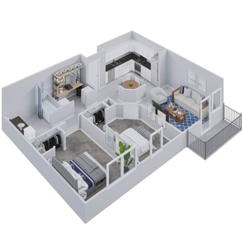 Floor Plan  a floor plan of a house with a bedroom and a living room