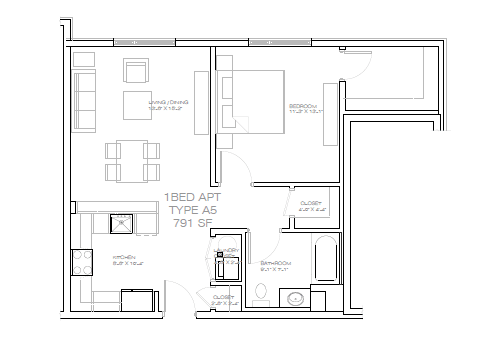 Floor Plan  a floor plan of a small house with bedrooms and a bathroom