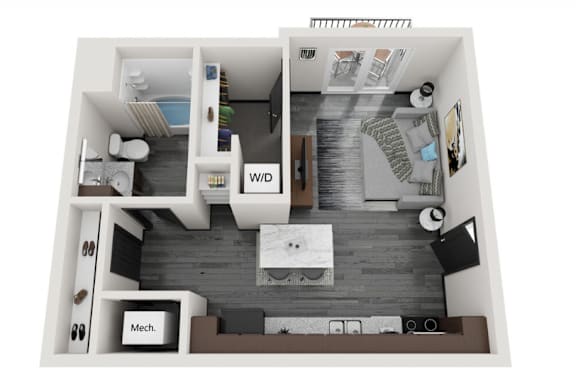 Studio, 1, 2 and 3 Bedroom Apartments in Raymore, MO | Lofts at Fox Ridge