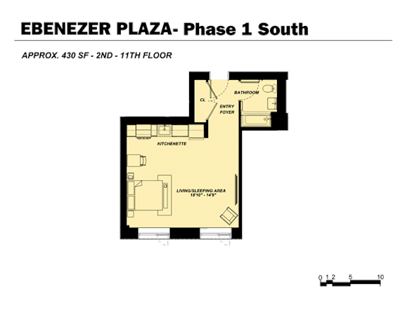 Floor Plan  A floor plan of a property located at Ebenzer Plaza - Phase 1 South.
