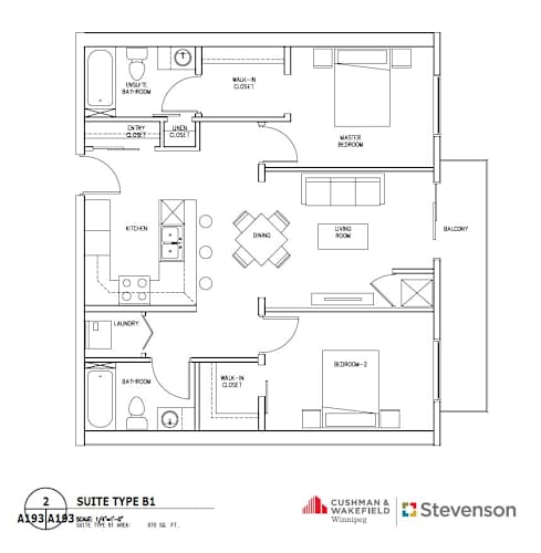 Floor Plan  a floor plan of a bedroom apartment